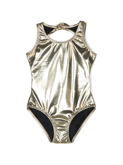 Metallic-effect swimsuit - Gold