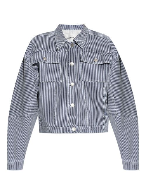 Striped denim jacket - Blue