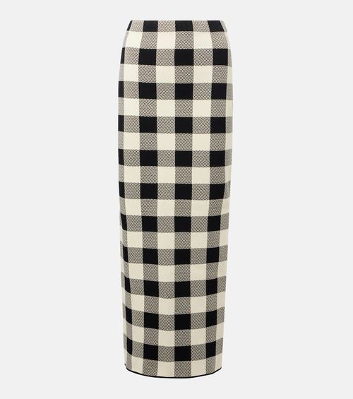 Pippa checked maxi skirt