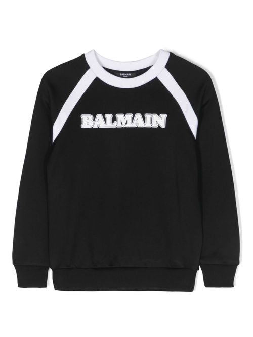 Logo-print jersey sweatshirt - Black