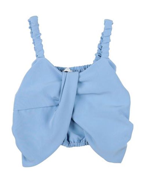 L:ú L:ú By Miss Grant Kid Girl Top Light blue Size 14 Polyester, Elastane