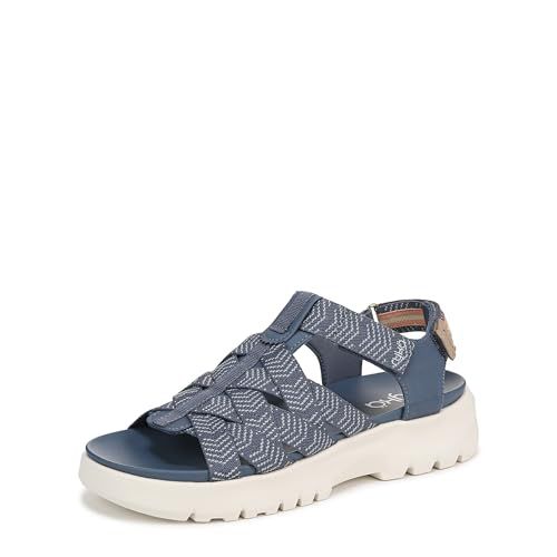 Ryka Womens Blissful Strappy Sandals Flintstone blue