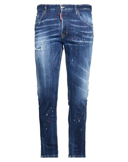 Man Jeans Blue Size 34 Cotton, Elastane