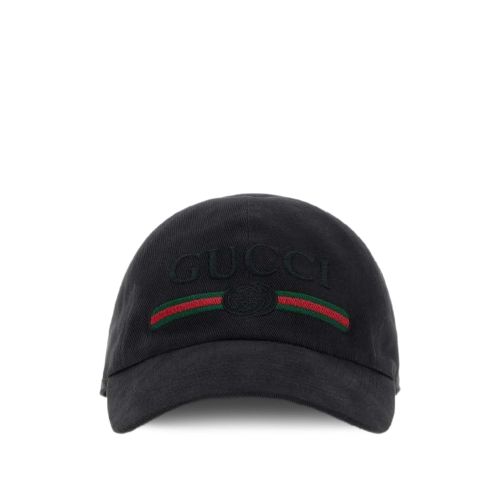 Web-stripe Embroidered Baseball Cap