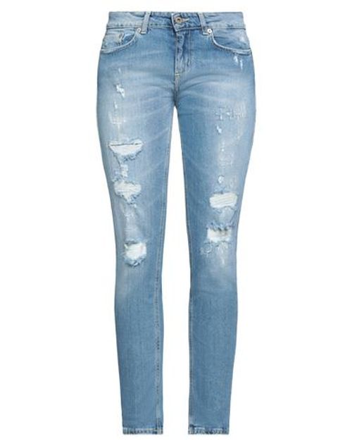 Woman Jeans Blue Size 25 Cotton, Elastane
