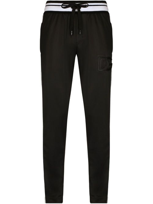 Logo-tape track trousers - Black