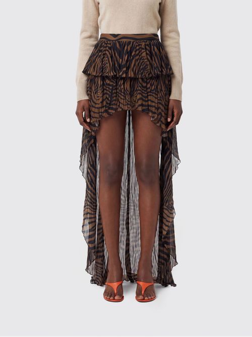 Skirt Woman color Brown