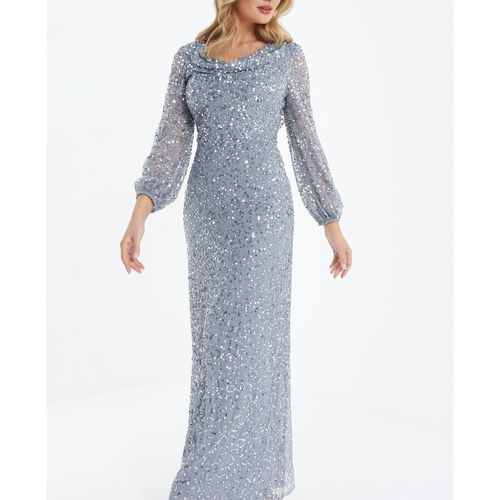green emerald velvet dress Amazon.com: Nightway Juniors' Long Sequin Cowl Neck Gown W/Cross-Back  Spaghetti Straps & Side Slit main image 1