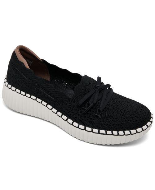 Women's Wilshire Blvd - Knit Sail Slip-On Casual Sneakers from Finish Line - Black