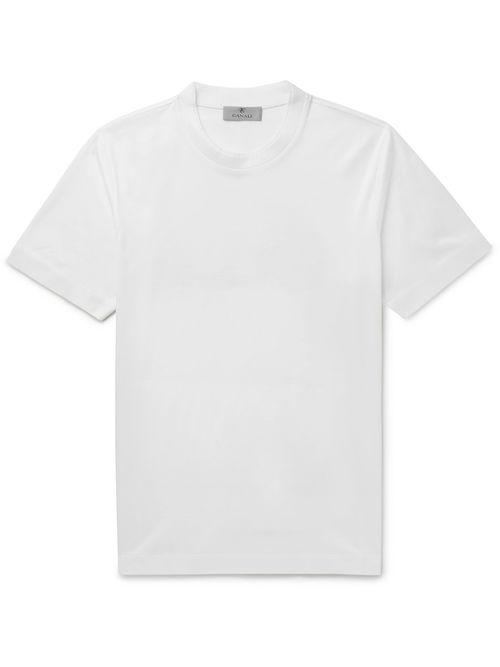 Slim-Fit Mercerised Cotton-Jersey T-Shirt