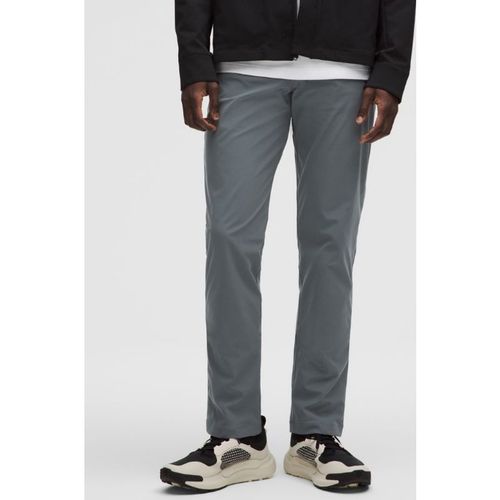 Lululemon – Men's ABC Classic-Fit 5 Pocket Trousers 37L Warpstreme – Color Grey/Blue