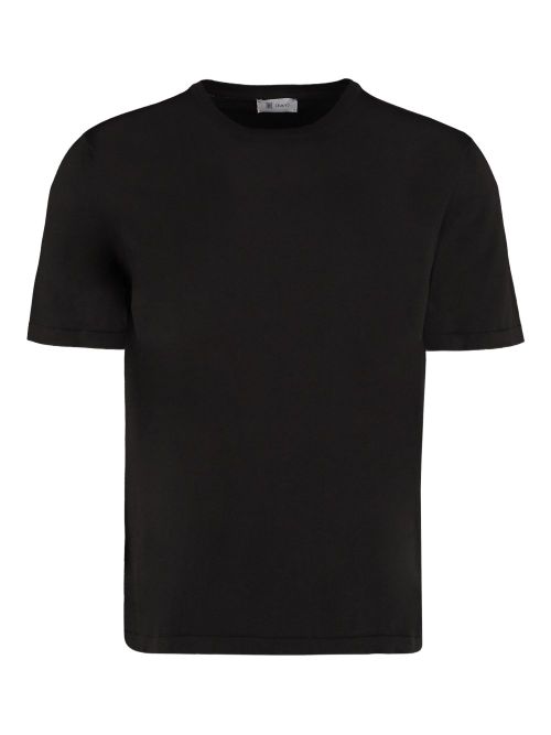 Cotton knit T-shirt - Black