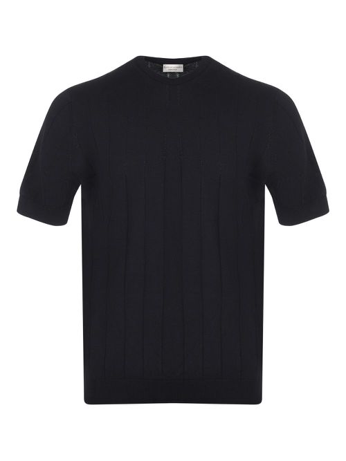 Filippo De Laurentiis ribbed-knit T-shirt - Black
