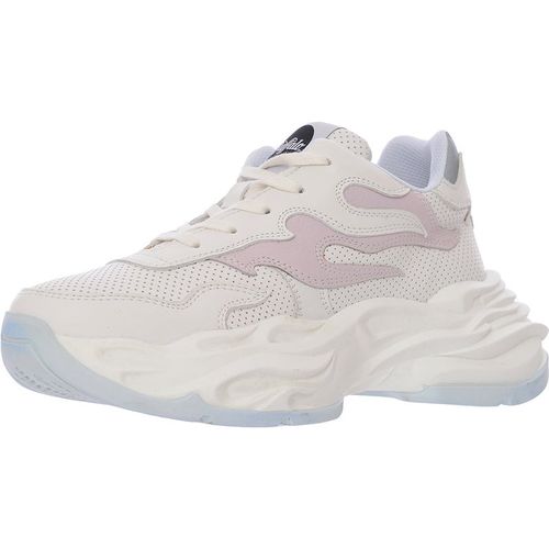 Buffalo Womens White and Lilac Eyza P Chunky Flame Trainers - Size UK 6