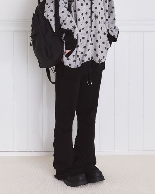 Essential Bootcut Sweatpants Black