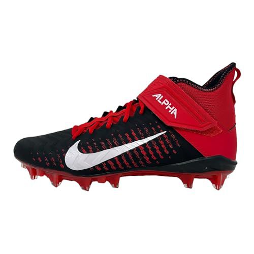 Nike Alpha Menace Pro 2 Mid Football Cleats White/Purple-Black BV3945-104