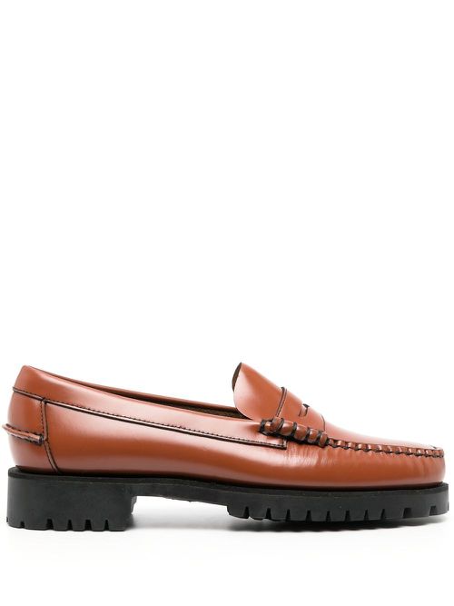 Dan leather penny loafers - Brown