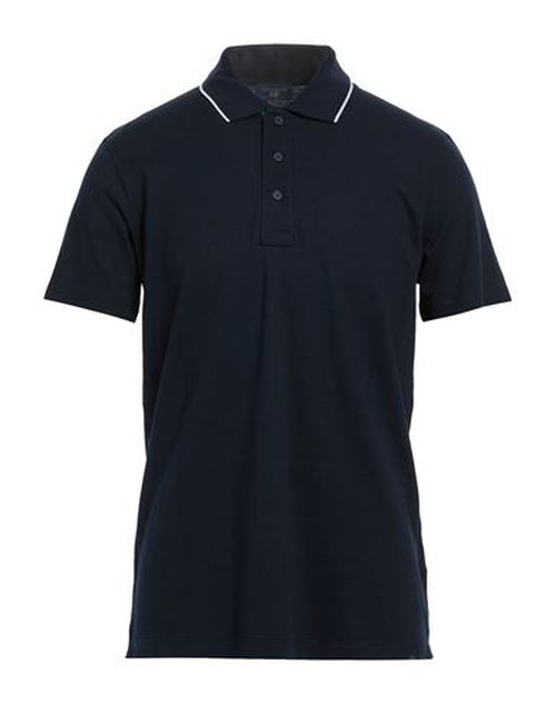 Man Polo shirt Midnight blue Size L Cotton, Lyocell