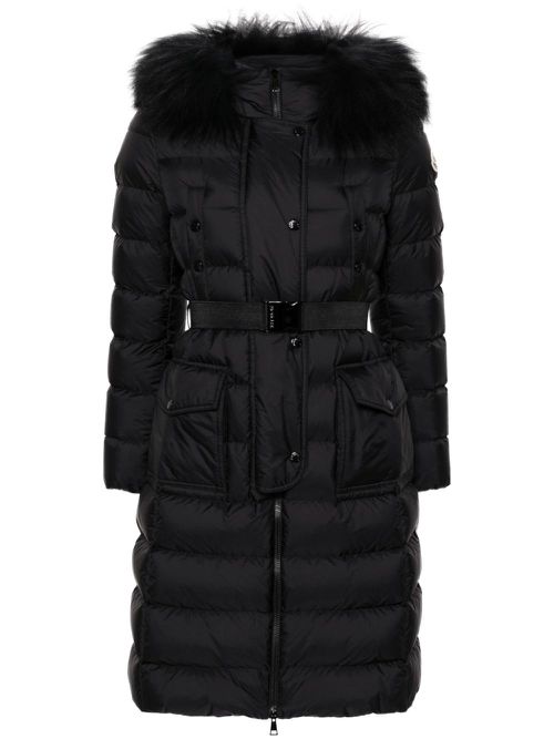 Khloe hooded down coat - Black
