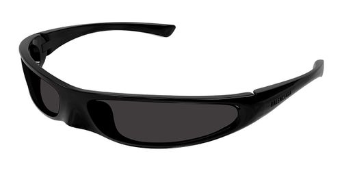 Balenciaga BB0383S Asian Fit 001 Men's Sunglasses Black Size 76
