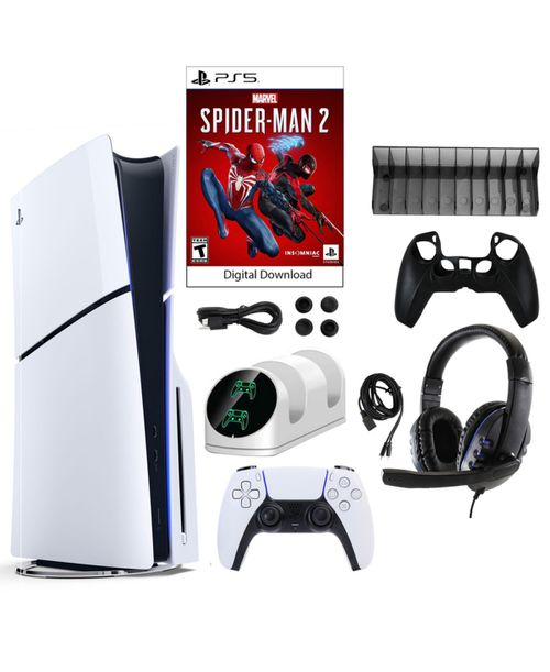 PS5 Spider Man 2 Console with Accessories Kit - White