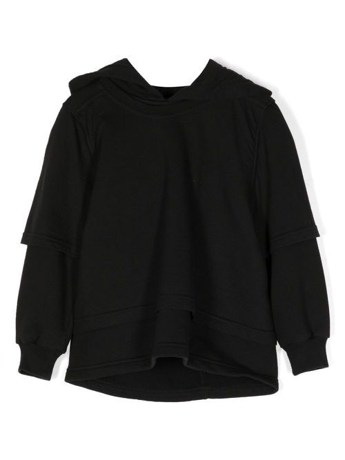 Hustler cotton hoodie - Black