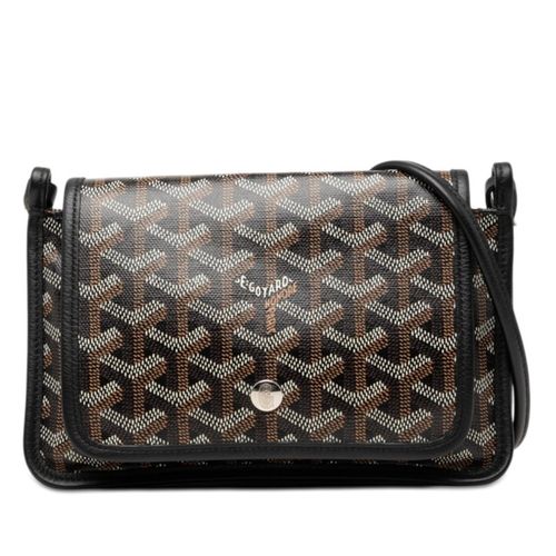Goyard Black Brown Leather Pvc Handbag Shoulder Bag Pre-Owned