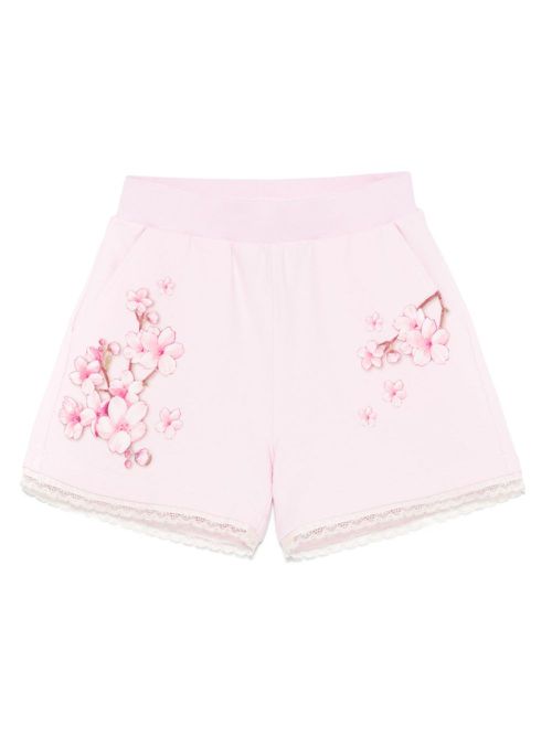 Floral-print shorts - Pink
