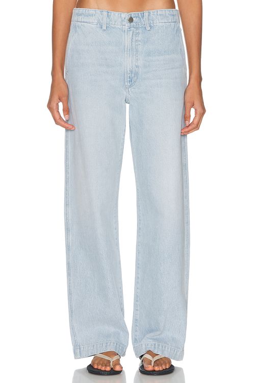 AGOLDE JEANS in Washed Pale Indigo - Baby Blue. 24 also , 27, 28