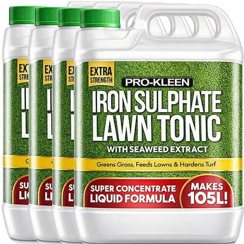 ProKleen Pro-Kleen Lawn Tonic Liquid Iron Sulphate Quality Ferrous Conditioner Fertiliser Grass Greener Turf Hardener