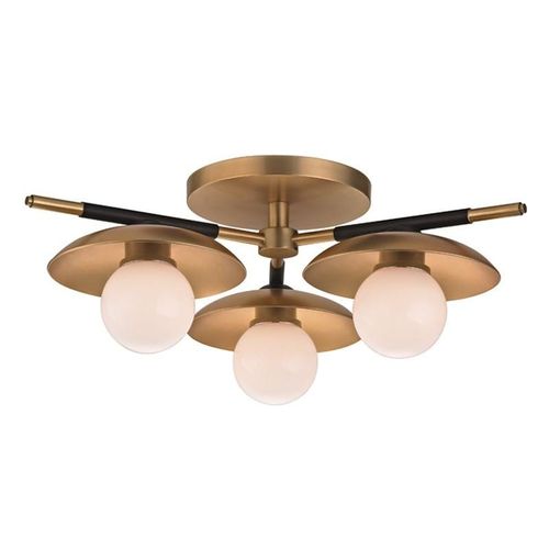 Julien 3-Light Ceiling Light in Aged Bra