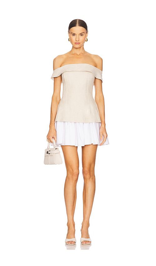 Maude Club Grace Dress in Beige. - L also in