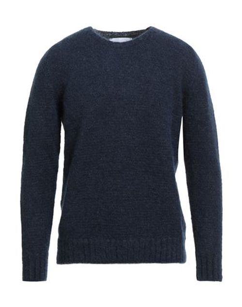 Man Sweater Navy Size M Superkid mohair, Polyamide, Elastane