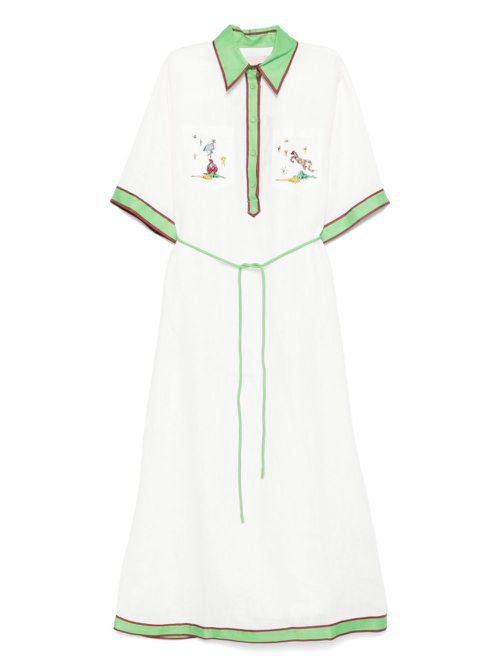 Linen dress - White