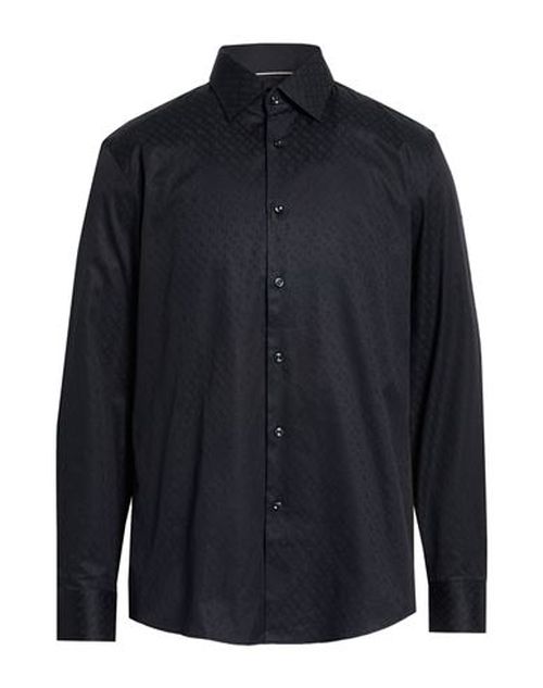 Man Shirt Black Size 16 Cotton