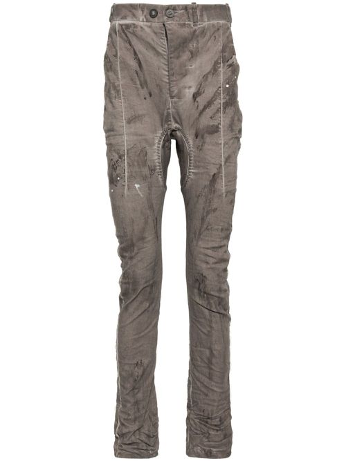Distress finish trousers - Grey