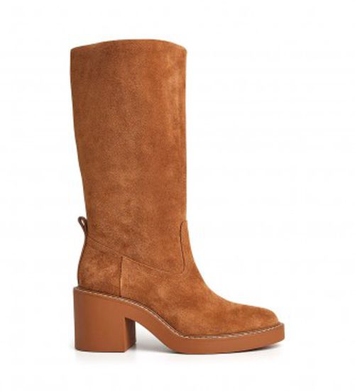 Pepe Jeans for woman. PLS50507 Brown Nicole Leather Boots (36), 3 to 5 cm, None, Casual