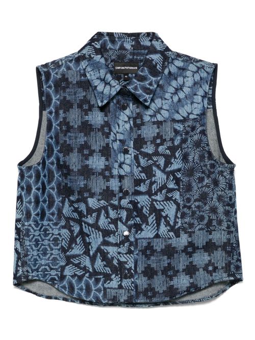 Emporio Armani denim top - Blue
