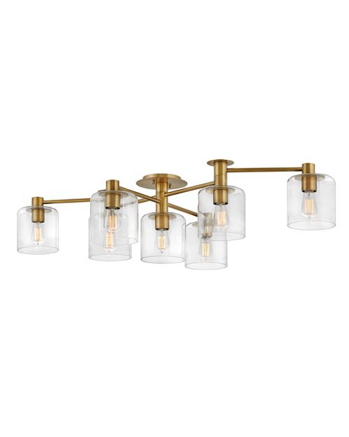 Heritage Brass LED Semi-Flush Mount from the Axel Collection