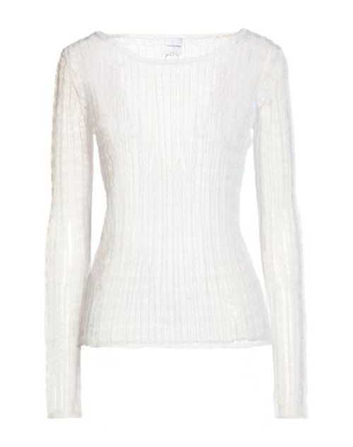 Denim Woman Sweater White Size S Polyester