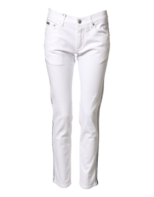 Cotton Stretch Jeans — White