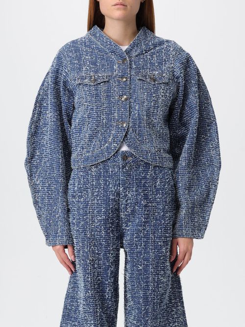 Jacket Woman color Gnawed Blue