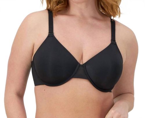 Sleek Support Soothing Underwire T-Shirt Bra In Black
