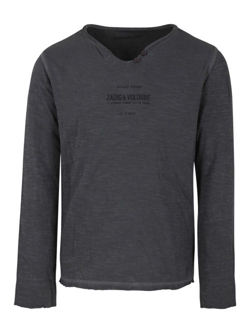 Slogan-print T-shirt - Grey