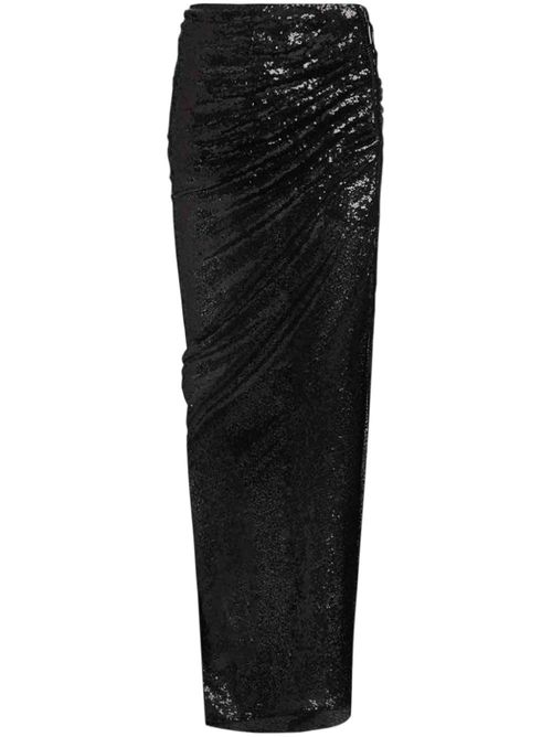 Sequin-embellished maxi skirt - Black