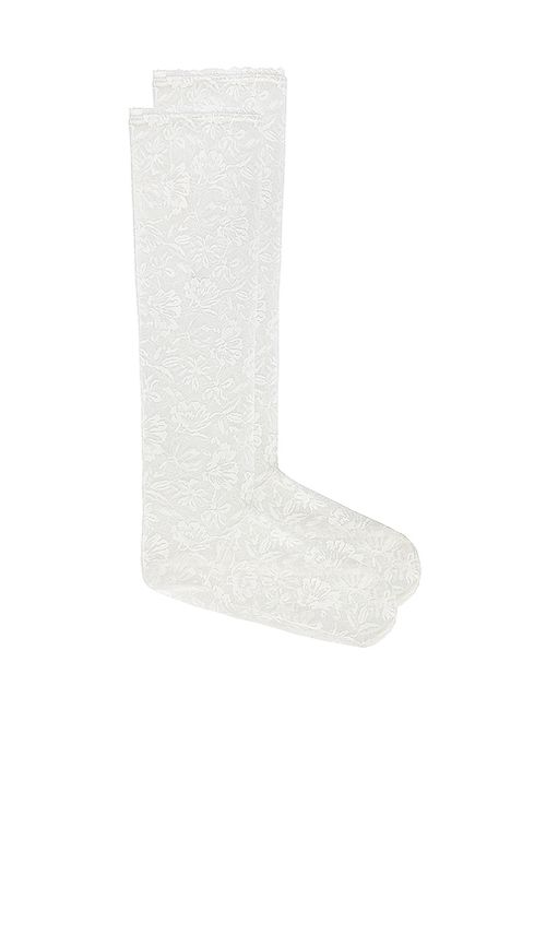 Yuhan Wang Lace Socks in White