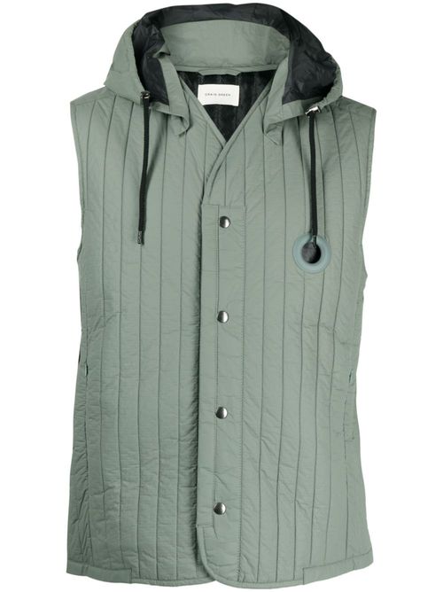 Quilted hooded gilet