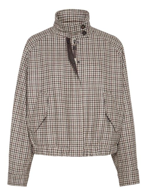 Checked flannel jacket - Neutrals