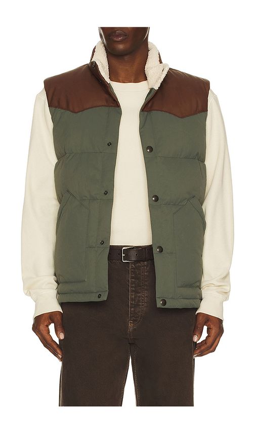 Faherty Range Down Vest in Pine Ridge. S also in M, L, XL/1X