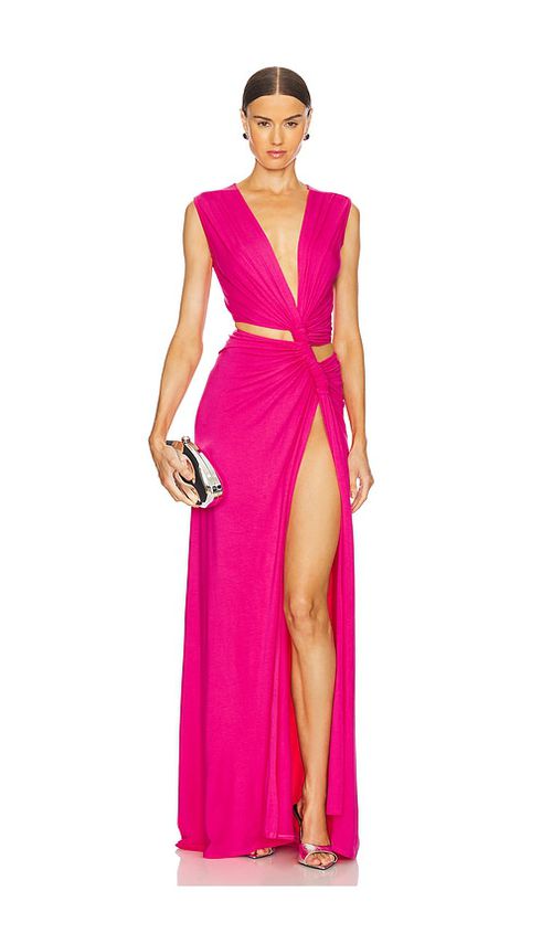 Sid Neigum Triple Loop Knit Dress in Red - Red. S also in L